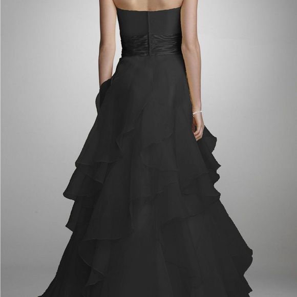 David's Bridal Elegant Black Maxi Dress - Picture 5 of 7